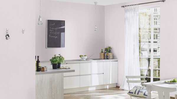 RASCH | Vliesová tapeta na stenu Country Charme 448528 | 0,53 x 10,05 m | ružová