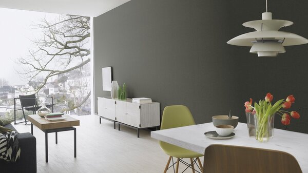 RASCH | Vliesová tapeta na stenu Country Charme 449853 | 0,53 x 10,05 m | čierna