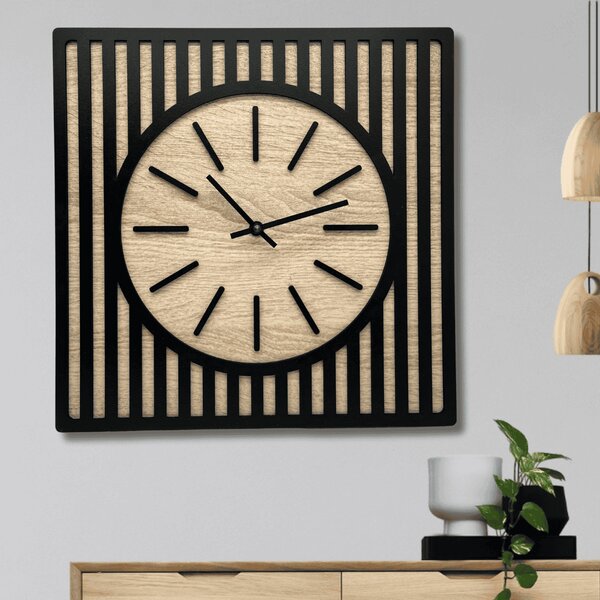 KMDESING | Štýlové drevené hodiny na stenu - Minimal