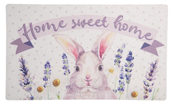 Podlahová rohožka s králikom Home sweet - 74 * 44 cm