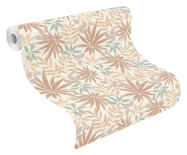 RASCH | Vliesová tapeta na stenu Country Charme 580228 | 0,53 x 10,05 m | biela, hnedá