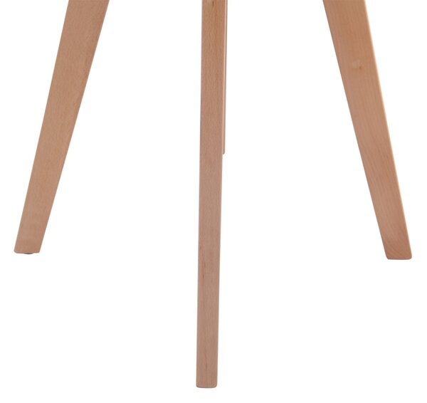 Jedálenský stôl okrúhly Viktor 60, nohy natura - v75 x Ø60 cm - Biela