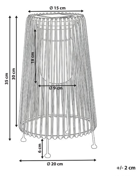 Vonkajší solárny LED lampáš prírodný syntetický materiál železo energeticky úsporný záhrada terasa