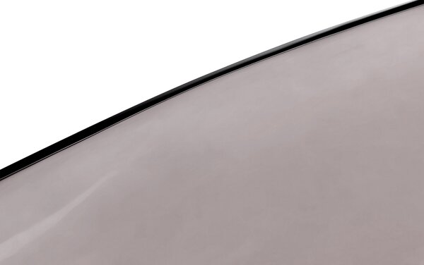 Voľne stojaca vaňa priehľadná čierna z materiálu solid surface 169 x 78 cm oválne pre jednu osobu moderný dizajn