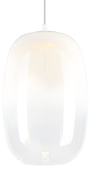 Závesné svietidlo Vaso, 1x biele sklenené tienidlo, (fi 13cm), w