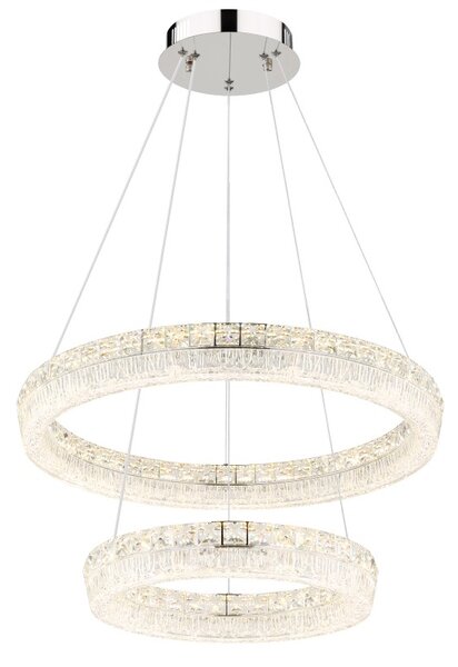 Globo 67387-60 LED závesné stropné svietidlo LAUREL | 60W integrovaný LED zdroj | 4900lm | 2700-6000K