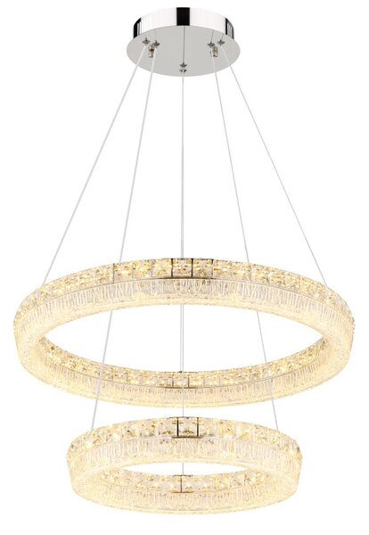 Globo 67387-60 LED závesné stropné svietidlo LAUREL | 60W integrovaný LED zdroj | 4900lm | 2700-6000K