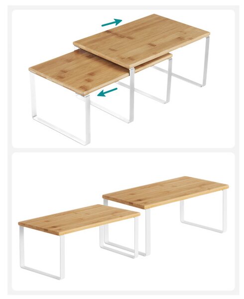 Set 4 kuchynských políc KCS010N01