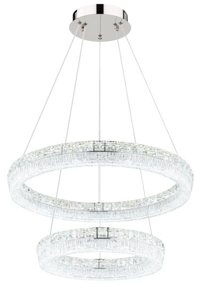 Globo 67387-60 LED závesné stropné svietidlo LAUREL | 60W integrovaný LED zdroj | 4900lm | 2700-6000K