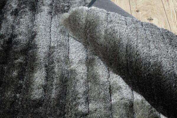 Dywany Łuszczów , Kusový koberec Flim 007-B6 Stripes grey, 80x150, šedá, obývacia izba