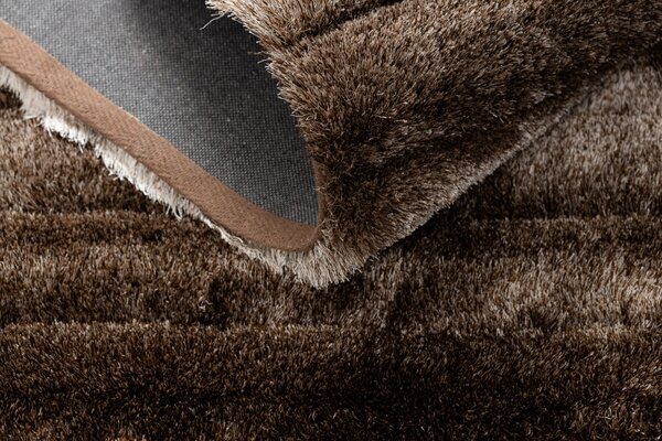 Dywany Łuszczów , Kusový koberec Flim 007-B3 Stripes brown, 120x160, hnedá, obývacia izba