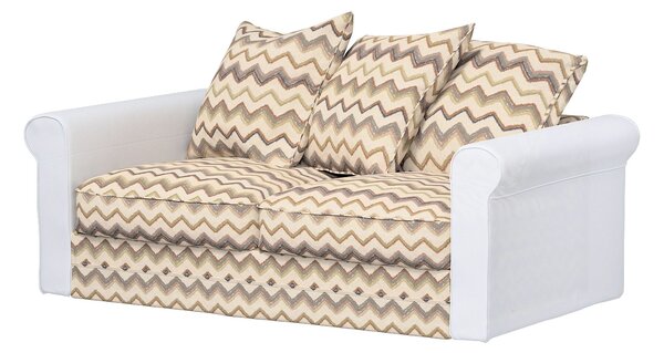 Poťah 2-miestnej sekcie Grönlid farba produktu béžová látka zapletaná, vzorované
