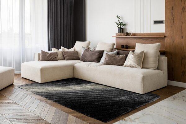 Dywany Łuszczów , Kusový koberec Flim 006-B1 grey, 80x150, šedá, obývacia izba