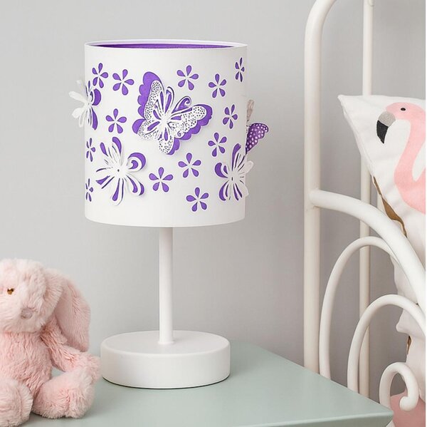 ONLI - Detská lampička TITILLA 1xE14/6W/230V 22 cm fialová/biela