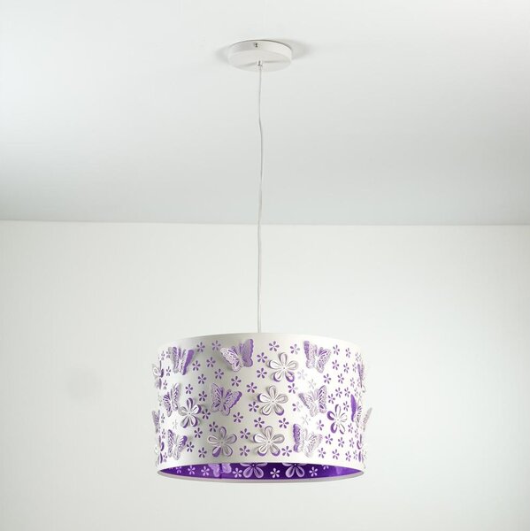 ONLI - Detský luster TITILLA 1xE27/22W/230V fialová/biela