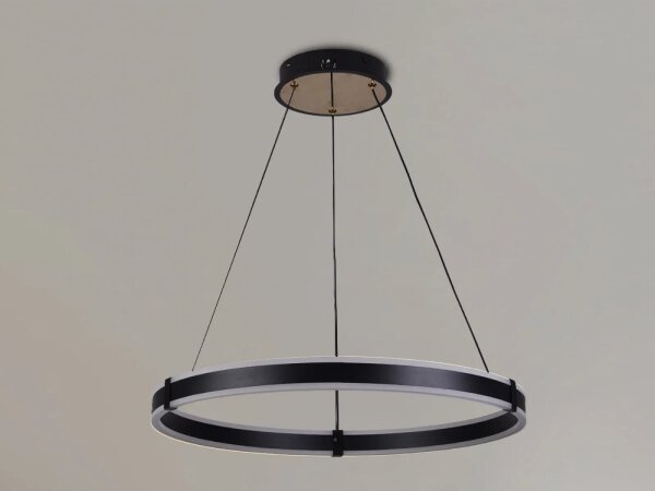 Brilagi-LED Stmievateľný luster na lanku CIRCLE LED/85W/230V 3000-6500K čierna + DO