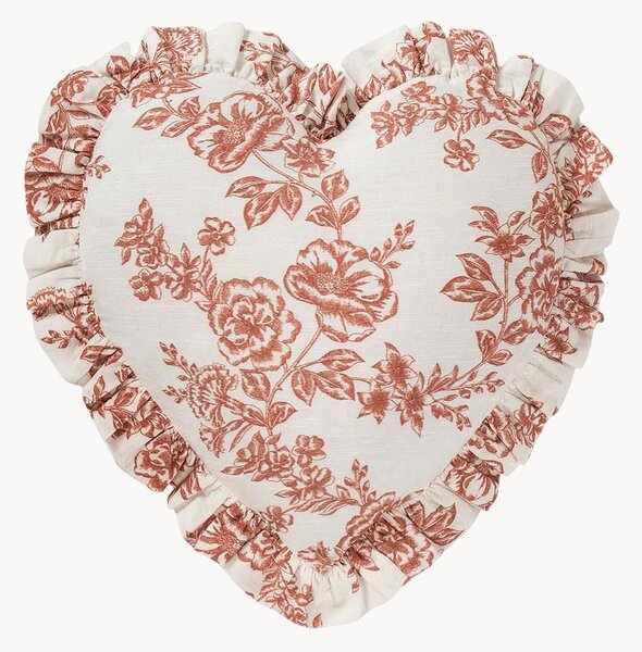 Vankúš v tvare srdca Whimsical Rose