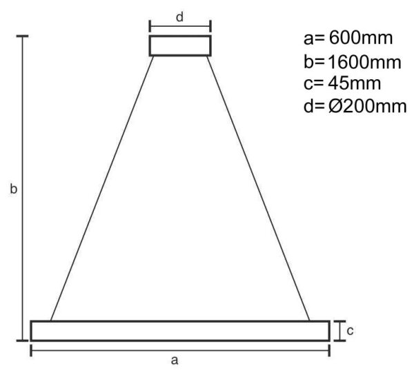 Brilagi-LED Stmievateľný luster na lanku CIRCLE LED/85W/230V 3000-6500K čierna + DO