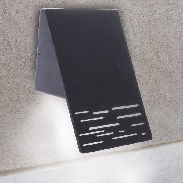 Exteriérové nástenné LED svietidlo Line, 1x LED 10w, tmavosivá