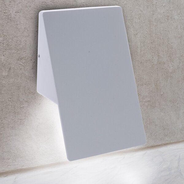 Exteriérové nástenné LED svietidlo Plain, 1x LED 10w, biele