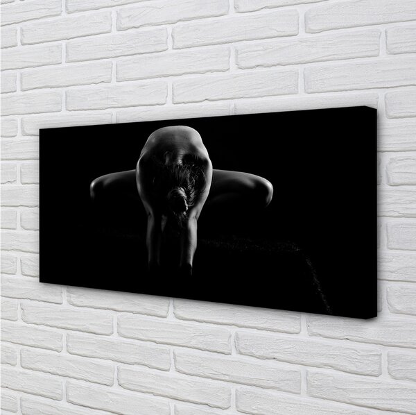 Obraz canvas Žena čiernej a bielej 100x50 cm