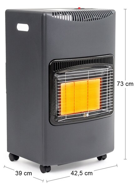 Izbový plynový ohrievač NB-G180B 4200 W - tmavosivá