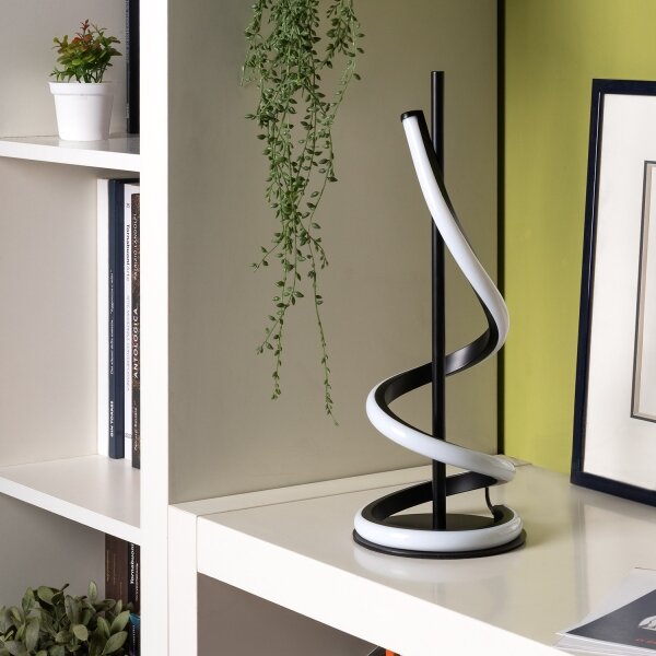ONLI - LED Stolná lampa TWIST LED/12W/230V 4000K 40 cm čierna