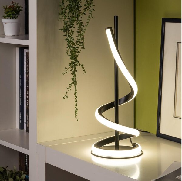 ONLI - LED Stolná lampa TWIST LED/12W/230V 4000K 40 cm čierna