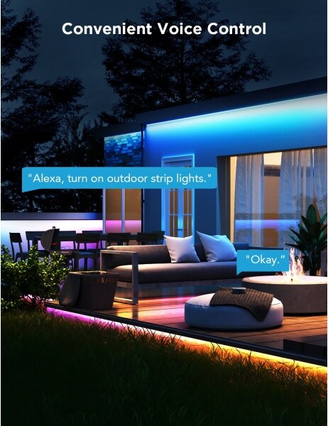 Govee - Outdoor Pro SMART RGBICWW vonkajší LED pásik 10m Wi-Fi IP65