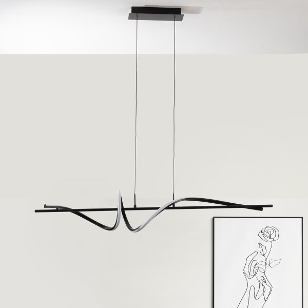 ONLI - LED Luster na lanku TWIST LED/30W/230V 4000K čierna