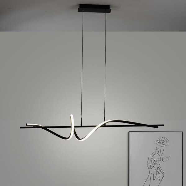 ONLI - LED Luster na lanku TWIST LED/30W/230V 4000K čierna