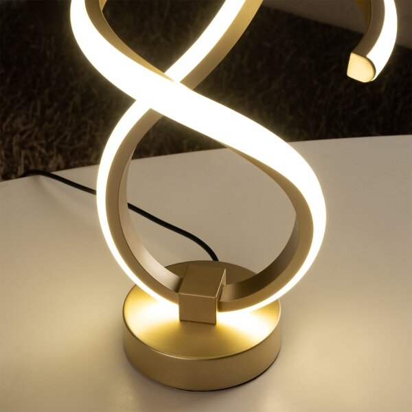 ONLI - LED Stolná lampa KIRA LED/12W/230V 4000K 38,5 cm zlatá