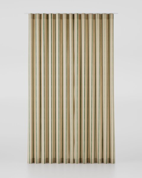 Zaves s riasením WAVE farba produktu zelená látka vzorované