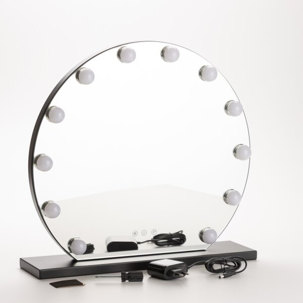 Brilagi - LED stmievateľné make-up zrkadlo HOLLYWOOD LED/12W/230V 3000-6500K