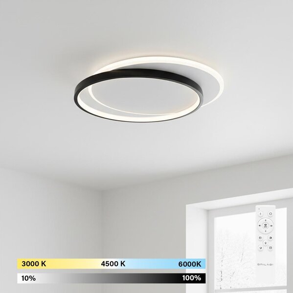 Brilagi - stmievateľné LED stropné svietidlo FLARE LED/48W/230V 3000-6000K + diaľkový ovládač