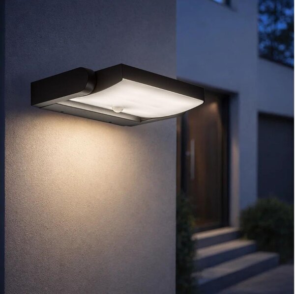 Brilagi-LED Vonkajšie nástenné svietidlo so senzorom ANKLE LED/18W/230V 3000K IP65