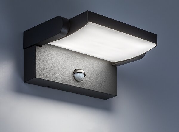 Brilagi-LED Vonkajšie nástenné svietidlo so senzorom ANKLE LED/18W/230V 4000K IP65