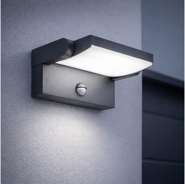 Brilagi-LED Vonkajšie nástenné svietidlo so senzorom ANKLE LED/18W/230V 4000K IP65