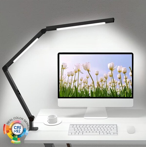 Brilagi - LED Stmievateľná dotyková stolná lampa VARIO LED/12W/230V 3000-6500K čierna