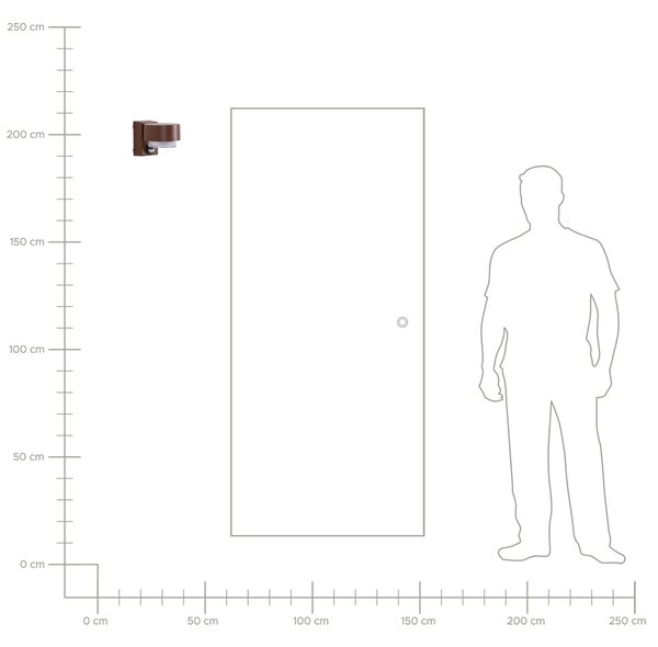 Sada 2 vonkajších nástenných LED svietidiel hnedá hliník 10 cm moderný dizajn vonkajšie osvetlenie