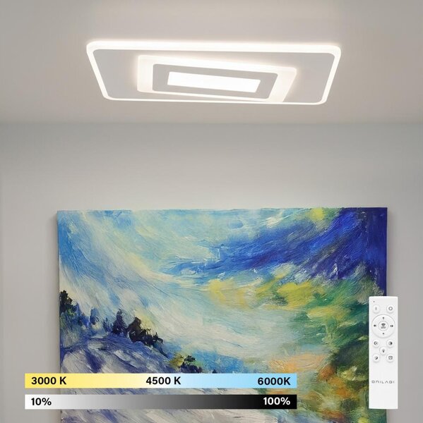 Brilagi - stmievateľné LED stropné svietidlo MODERN LED/51W/230V 3000-6000K + s diaľkovým ovládačom