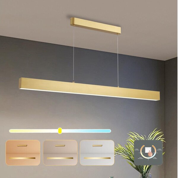 Brilagi - LED Luster na lanku SLEEKLINE LED/40W/230V 3000/4500/6000K zlatá