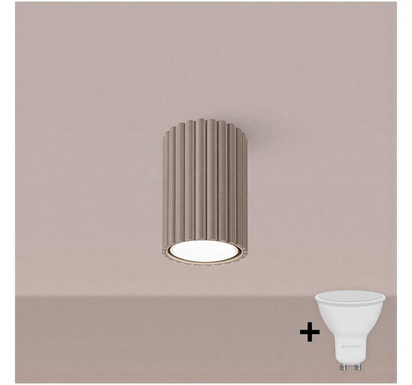 Brilagi - LED bodové svietidlo CRESTO 1xGU10/10W/230V 10 cm taupe