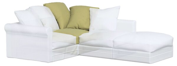 Poťah rohovej časti Grönlid farba produktu zelená látka lesklá, zamatová