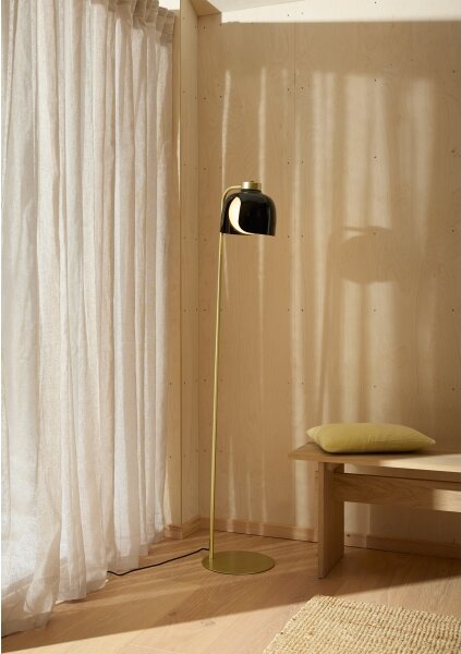 Osram - Stojacia lampa DECOR COROLLE 1xE27/15W/230V čierna/zlatá