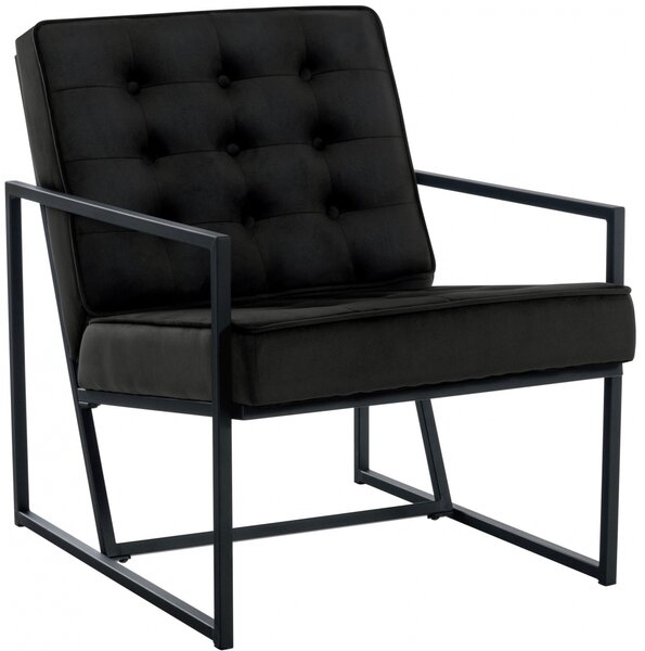 Kreslo Avon lounger - zamat - Čierna