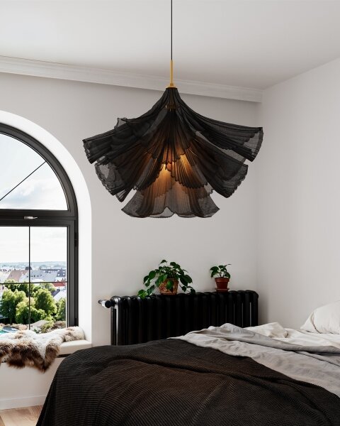 ByRydens 4202590-4000 - Luster na lanku JULIETTE 1xE27/8W/230V čierny