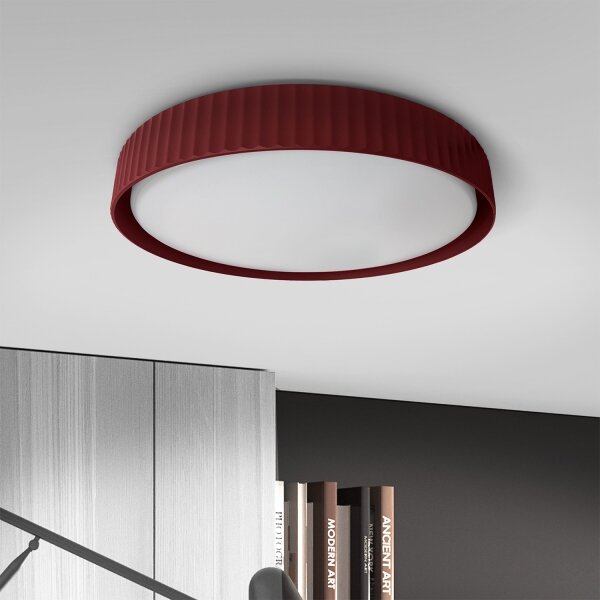Brilagi-LED Stmievateľné stropné svietidlo LUCIA LED/48W/230V priemer 41 cm červené + DO