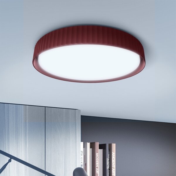 Brilagi-LED Stmievateľné stropné svietidlo LUCIA LED/48W/230V priemer 41 cm červené + DO