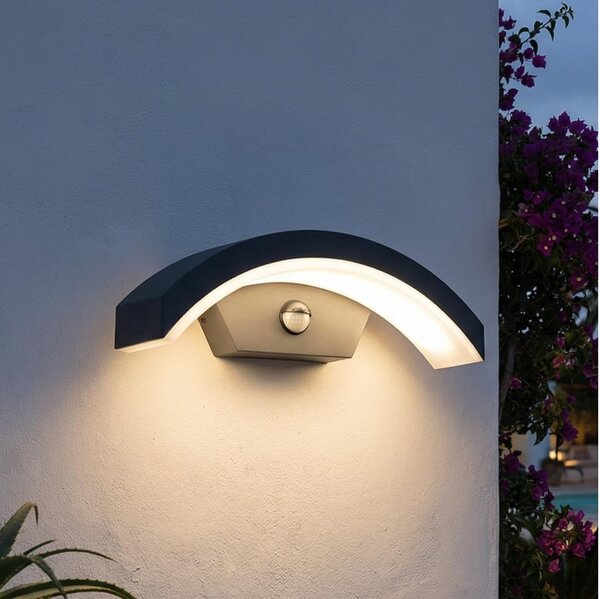 Brilagi - LED vonkajšie nástenné svietidlo so senzorom ARCELO LED/8W/230V IP54